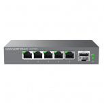 Switch Grandstream Gigabit Ethernet GWN7700M, 5 Puertos 100/1000/2500Mbps + 1 Puerto SFP+, 45 Gbit/s, 4.000 Entradas - No Administrable