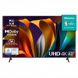 Hisense Smart TV LED 43A6N 43", 4K Ultra HD, Negro