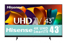 Hisense Smart TV LED A6 43", 4K Ultra HD, Negro