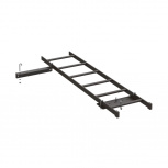 Hoffman Estante Recto para Rack Tipo Escalera, Acero, Negro