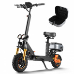 Honey Whale Scooter H3, Hasta 55km/h, 1000W, máx. 120kg, Negro/Naranja