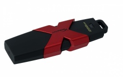 Memoria USB HyperX Savage, 256GB, USB-A 3.0, Lectura 350MB/s, Escritura 250MB/s, Negro/Rojo 