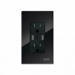 iGoto Smart Plug SH1204 de Montaje en Pared WiFi, 2 Conectores, 10A, Negro