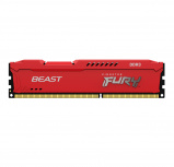 Memoria RAM Kingston FURY Beast DDR3, 1866MHz, 4GB, Non-ECC, CL10, Rojo