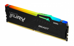 Memoria RAM Kingston FURY Beast RGB DDR5, 5200MHz, 8GB, Non-ECC, CL36, AMD EXPO