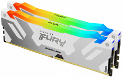 Kit Memoria RAM Kingston FURY Renegade RGB DDR5, 6800MHz, 32GB (2 x 16GB), Non-ECC, CL36, XMP, Plata