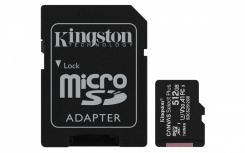 Memoria Flash Kingston Canvas Select Plus, 512GB MicroSDXC UHS-I Clase 10, con Adaptador