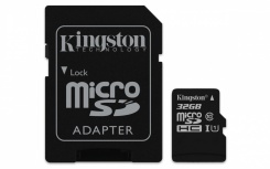 Memoria Flash Kingston Canvas Select, 32GB MicroSD UHS-I Clase 10, con Adaptador