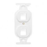 Leviton Chasis de Placa para Pared 41087-2WP, 2 Puertos, Blanco