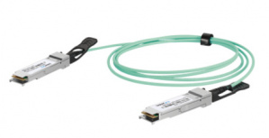 LinkedPRO Cable Fibra Óptica OM4 QSFP28 Macho - QSFP28 Macho, 1 Metro, Verde