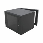 LinkedPRO Gabinete para Pared, 9U, hasta 45Kg, Negro