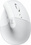 Mouse Vertical Ergonómico Logitech Óptico Lift, Inalámbrico, USB-A, 1000DPI, Blanco