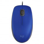 Mouse Logitech Óptico M110 Silent, Alámbrico, USB, 1000DPI, Azul