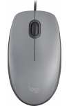 Mouse Logitech Óptico M110 Silent, Alámbrico, USB A, 1000DPI, Gris