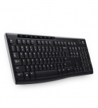 Teclado Logitech K270, Inalámbrico, USB 2.0, Negro (Español)