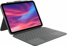 Logitech Funda Combo Touch con Teclado para iPad Gen 7th, 8th, 9th, 10th Gen 10.5", Gris (Inglés)