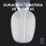 Audifonos Gamer Logitech G G435 Diadema Inalámbrico Bluetooth Lila, Blanco