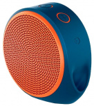 Logitech Mini Bocina Portátil X100, Bluetooth, 1.0, Naranja/Azul