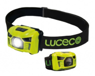 Luceco Linterna LED Tipo Minero Recargable LILH15P65/12-US, 150 Lúmenes, Negro/verde