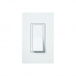 Lutron Apagador Convencional On/Off CA1PSWHS, 15A, Blanco