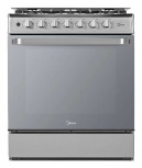 Midea Estufa al Piso de 30'' Xtreme Chef, 6 Quemadores, Plata