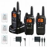 Midland Kit de 3 Radios Portátiles de 2 Vías LXT633VP3, 36 Canales, Negro