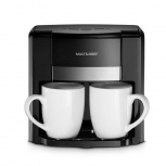 Multilaser Cafetera BE009USA, 2 Tazas, 500W, Negro - Incluye 2 Tazas de Porcelana