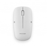 Mouse Ergonómico Multilaser Óptico Slim MO286, Inalámbrico, RF Inalámbrico, 1200DPI, Blanco