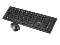 Kit de Teclado y Mouse Multilaser TC502, Inalámbrico, USB, Negro (Español)