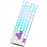 Teclado Gamer Munfrost Light Moon ARGB 60%, Teclado Mecánico, Switch Red, Alámbrico, Blanco (Español)