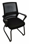 Nextep Silla NE-652N, Respaldo de Malla, Tapiz en Tela, Negro, 