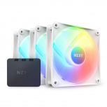 Ventilador NZXT RF-C12TF-W1, 120mm, 500 - 1800RPM, Blanco - 3 Piezas