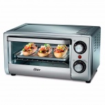 Oster Horno Eléctrico TSSTTV10LTB-013, 1000W, Negro/Plata