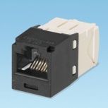 Panduit CJ688TGBL Mini Jack Cat6, RJ-45, Negro/Blanco