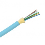 Panduit Cable de Distribución de 6 Fibras OM3, 50/125, 10 Gbit/s, Multimodo, Riser, Azul Aqua