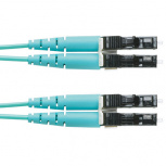 Panduit Cable Fibra Óptica Multimodo OM4 LC Macho - LC Macho, 2.4 Metros, Aguamarina