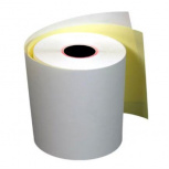 PCM Rollo de Papel Autocopia, 70 x 76mm, Blanco/Amarillo, 50 Rollos