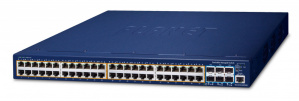 Switch Planet Gigabit Ethernet SGS-6310-48P6XR, 48 Puertos PoE+ 10/100/1000Mbps + 6 Puertos SFP, 216 Gbit/s, 16000 Entradas - Administrable