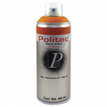 Politec Spray Acrílico Línea 300, 400ml, Mate, Naranja