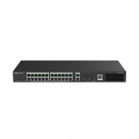 Switch Ruijie Gigabit Ethernet RG-ES228GS-P, 26 Puertos PoE 10/100/1000Mbps + 2 Puertos SFP, 370W, 56 Gbit/s, 8000 Entradas - Administrable