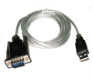 Sabrent Cable USB Macho - DB9 Macho, 1.8 Metros, Plata