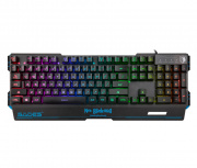 Teclado Gamer SADES Neo Blademail RGB, Teclado Membrana, Alámbrico, Negro (Inglés)