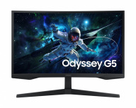 Monitor Gamer Curvo Samsung Odyssey G5 G55C LED 27", Quad HD, FreeSync, 165Hz, HDMI, Negro