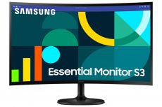 Monitor Curvo Samsung Essential S3 LCD 27", 1920x1080 Full HD, 100Hz, HDMI, Negro 