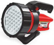 Santul Linterna Reflectora LED Recargable 2124, 185 Lúmenes, Negro/Rojo