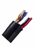 Saxxon Bobina de Cable de Señal Cat5e UTP, 305 Metros, Negro