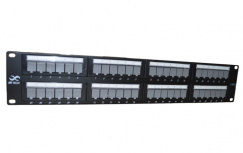 SBE Tech Panel de Parcheo para Pared Cat6, 48 Puertos RJ-45, Negro