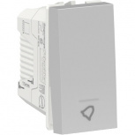 Schneider Electric Botón para Timbre Orion, 1 Módulo, 127V, 10A, Plata