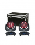 SL Prolight Proyector de Luz 30-KFLMH-Q36Z-C, 36 LEDS x 10W, RGBW, 2 Piezas