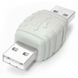 Startech.com Adaptador de Cable USB A Macho - USB A Macho, Blanco